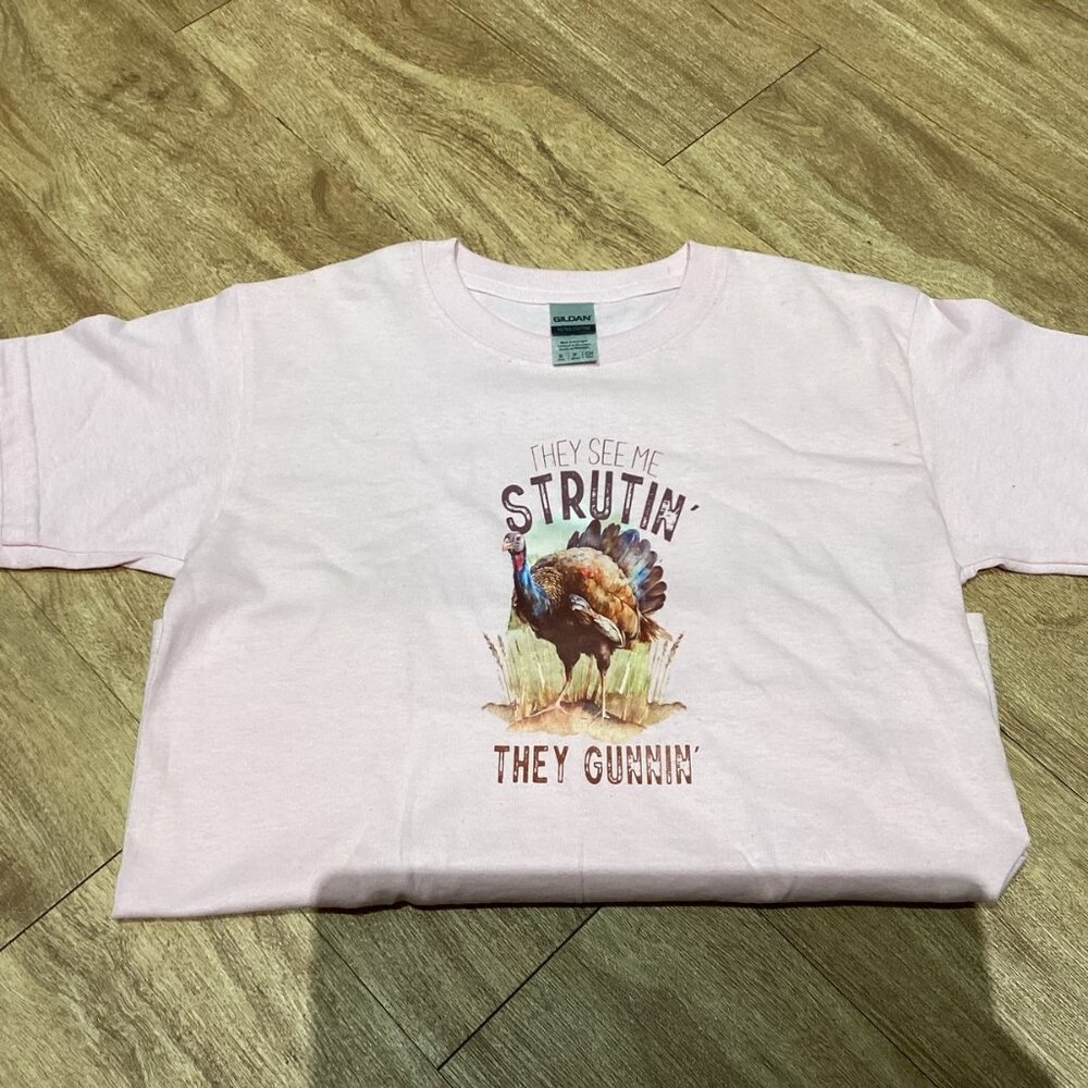 Light Pink Youth Gildan Ultra Cotton Short Sleeve Tee